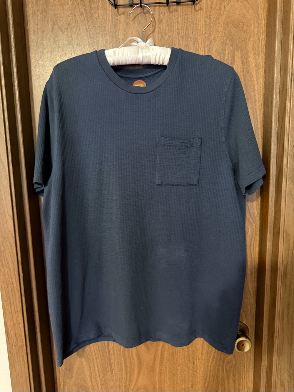 Men's Common People Navy Short-Sleeve Waffle Pocket Tee